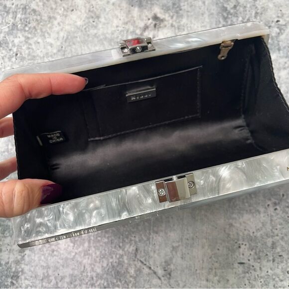 Milly Shimmer Box Clutch - Picture 4 of 7